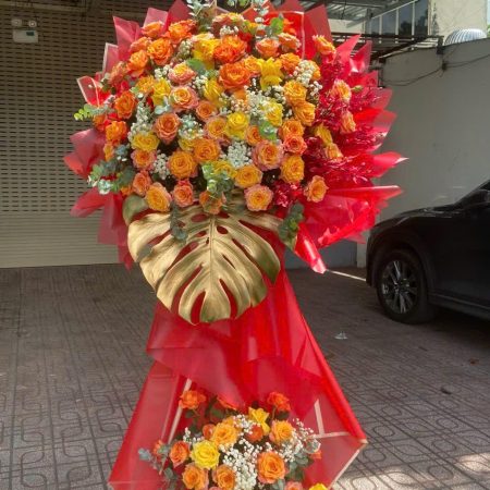 Kệ hoa khai trương #009 ,.Hoa chúc mừng Hải Phòng