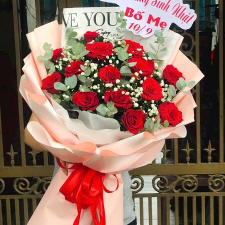 Hoa bó #041 ,.Hoa sinh nhật Hải Phòng