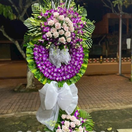 Vòng Hoa viếng đám tang #008 ,.tiệm hoa tang lễ Hải Phòng