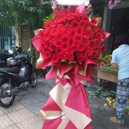 Lẵng hoa khai trương hồng phát giá rẻ
