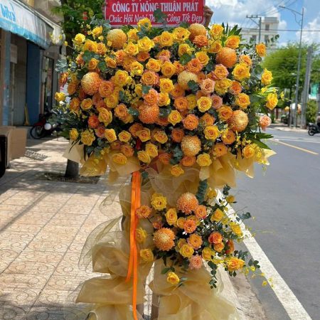 Top Mẫu Hoa Khai Trương TPHCM 2 tầng sang trọng