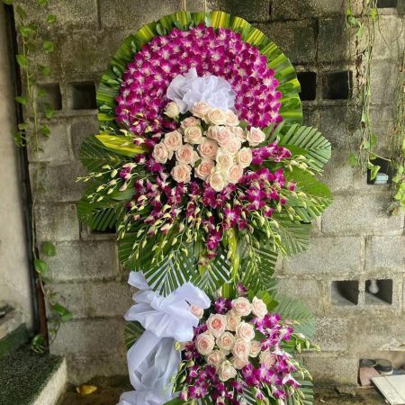 Vòng viếng hoa đám tang #027 ,.shop hoa tang lễ Hải Phòng