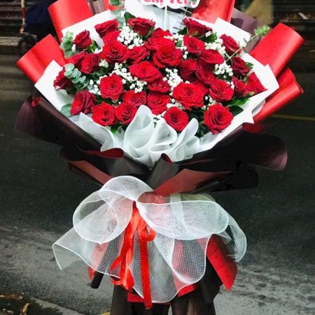 Hoa bó #018 ,.cửa hàng hoa tươi Hải Phòng gần nhất
