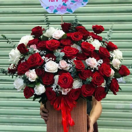 Hoa Giỏ #001 ,.cửa hàng hoa tươi Hải Phòng gần đây